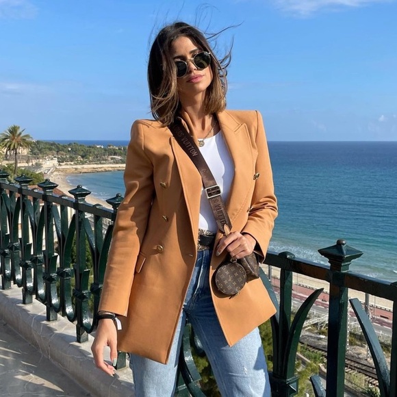 NWT ZARA Blogger’s Fav| Double Breasted Long Blazer - Picture 1 of 16